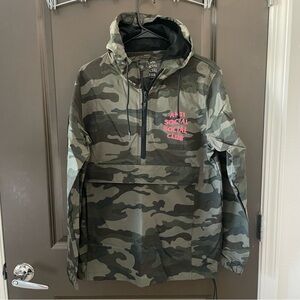 Anti Social Social Club Green Raincoat with Hood